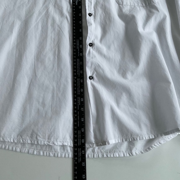 Hannes Roether Avant Garde Shirt 2XL White Button Up Cotton Crinkle Thin Summer - Picture 5 of 11